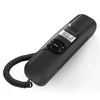 【中古】（非常に良い）ALCATEL (アルカテル) T16 電話機 ナンバーディスプレイ おしゃれ シンプル 固定電話機 シンプルフォン コンパクト 小型 壁掛け 受付用 オフィス