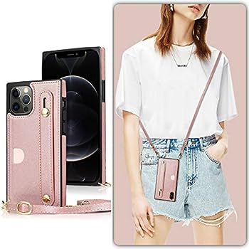 【中古】（非常に良い）iPhone12 Pro/iPhone12 6.1（2020）対応 スマホ ケース iPhone12 Pro 肩掛け 首かけ 斜めがけ ショルダー ケースiPhone12 Pro 財布型 ケース iPh