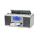 【中古】(非常に良い)クマザキエイム CDラジカセ カラオケ WUTA ウータ マイク2本付き KCR-1027