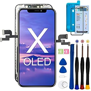 【中古】（非常に良い）SIMDOG iPhone Xスクリーン交換用OLED 5.8インチ 3Dタッチスクリーンディスプレーデジタイザー修理キットアセンブリ 修理ツール一式 (iPhone X(A