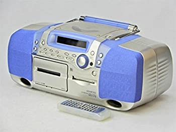 【中古-非常に良い】 KENWOOD ケンウッド JVC MDパーソナルステレオシステムRAMPAGE (ランページ) MDX-F3-L (ブルー) (CD MD カセット) (ラジカセ形状)