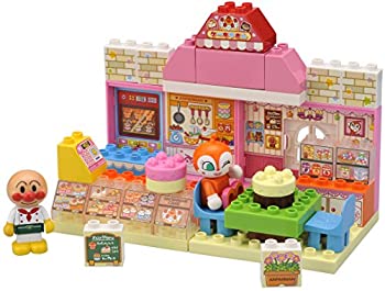 【中古-非常に良い】ブロックラボ アンパンマン わくわくケーキやさんブロックセット（ワールドブロックシリーズ）