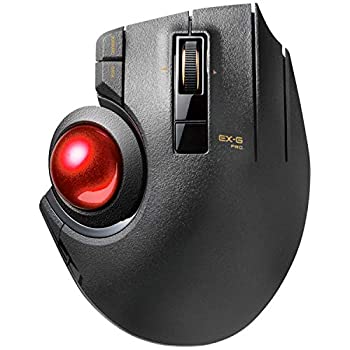 【中古-非常に良い】エレコム マウス 有線/ワイヤレス/Bluetooth トラックボール親指 8ボタン チルト機能 ブラック M-XPT1MRXBK