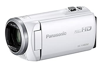 Camcorders - 【中古-非常に良い】 パナソニック HDビデオカメラ V480M 32GB 高倍率90倍ズーム ホワイト HC-V480M-W