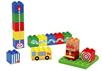 【中古-非常に良い】BlockLabo ブロックラボ アンパンマン はじめてできたよ! アンパンマンブロックあそびセット
