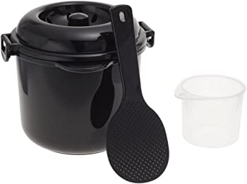 【中古-非常に良い】カクセー 電子レンジ専用炊飯器 備長炭入り ちびくろちゃん 2合炊き
