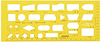 【中古-非常に良い】ウチダ テンプレート EDP定規 S-1 1-843-1702