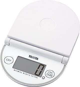 【中古-非常に良い】 タニタ クッキングスケール キッチン はかり 折りたたみ デジタル 2kg 1g単位 KD-184N WH