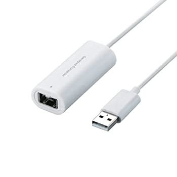 【中古-非常に良い】エレコム ゲームパッドコンバータ USB接続 Wii クラシックコントローラ対応 1ポート ホワイト JC-W01UWH【ドラゴンクエストX 動作確認済】