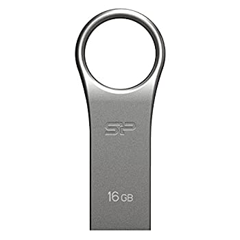 【中古-非常に良い】 シリコンパワー USBメモリ 16GB USB2.0 防水 防塵 耐衝撃 亜鉛 合金デザイン Firma F80 SP016GBUF2F80V1S