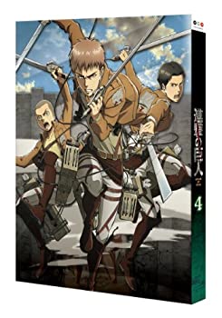 【中古-非常に良い】 進撃の巨人 4 (初回特典 TVアニメ 進撃の巨人 オリジナルサウンドトラックCD2 (全11曲47分) 音楽 澤野弘之) DVD