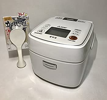 【中古】三菱電機 IHジャー炊飯器 備長炭 炭炊釜 3.5合炊き ピュアホワイト NJ-SE066-W