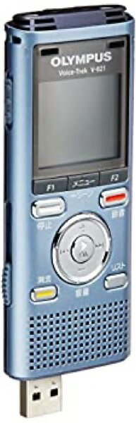 【中古】 OLYMPUS オリンパス ICレコーダー VoiceTrek 2GB MicroSD対応 MP3/WMA LBL ライトブルー V-821