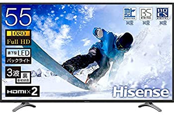 【中古】 ハイセンス Hisense 55V型 液晶 テレビ 55K30 フルハイビジョン 外付けHDD裏番組録画対応 メーカー 2018年モデル