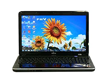 【中古】 ノートパソコン 中古パソコン AH40 D ブラック テンキー ノート 本体 Windows7 富士通 Athlon DVD 4GB 640GB