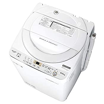 【中古】シャープ SHARP 全自動洗濯機 幅56.5cm(ボディ幅52.0cm) 6kg ステンレス穴なし槽 ホワイト系 ES-GE6C-W当店取り扱いの中古品についてこちらの商品は中古品となっております。 付属品の有無については入荷の度異なり、商品タイトルに付属品についての記載がない場合もございますので、ご不明な場合はメッセージにてお問い合わせください。 買取時より付属していたものはお付けしておりますが、付属品や消耗品に保証はございません。中古品のため、使用に影響ない程度の使用感・経年劣化（傷、汚れなど）がある場合がございますのでご了承下さい。また、中古品の特性上ギフトには適しておりません。当店は専門店ではございませんので、製品に関する詳細や設定方法はメーカーへ直接お問い合わせいただきますようお願い致します。 画像はイメージ写真です。ビデオデッキ、各プレーヤーなど在庫品によってリモコンが付属してない場合がございます。限定版の付属品、ダウンロードコードなどの付属品は無しとお考え下さい。中古品の場合、基本的に説明書・外箱・ドライバーインストール用のCD-ROMはついておりませんので、ご了承の上お買求め下さい。当店での中古表記のトレーディングカードはプレイ用でございます。中古買取り品の為、細かなキズ・白欠け・多少の使用感がございますのでご了承下さいませ。ご返品について当店販売の中古品につきまして、初期不良に限り商品到着から7日間はご返品を受付けておりますので 到着後、なるべく早く動作確認や商品確認をお願い致します。1週間を超えてのご連絡のあったものは、ご返品不可となりますのでご了承下さい。中古品につきましては商品の特性上、お客様都合のご返品は原則としてお受けしておりません。ご注文からお届けまでご注文は24時間受け付けております。当店販売の中古品のお届けは国内倉庫からの発送の場合は3営業日〜10営業日前後とお考え下さい。 海外倉庫からの発送の場合は、一旦国内委託倉庫へ国際便にて配送の後にお客様へお送り致しますので、お届けまで3週間から1カ月ほどお時間を頂戴致します。※併売品の為、在庫切れの場合はご連絡させて頂きます。※離島、北海道、九州、沖縄は遅れる場合がございます。予めご了承下さい。※ご注文後、当店より確認のメールをする場合がございます。ご返信が無い場合キャンセルとなりますので予めご了承くださいませ。
