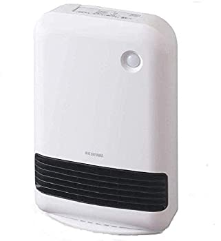 【中古】 アイリスオーヤマ ヒーター セラミックファンヒーター 暖房器具 電気 足元 小型 温風 省エネ 脱衣所 人感センサー付き 大風量 ホワイト JCH-12TD