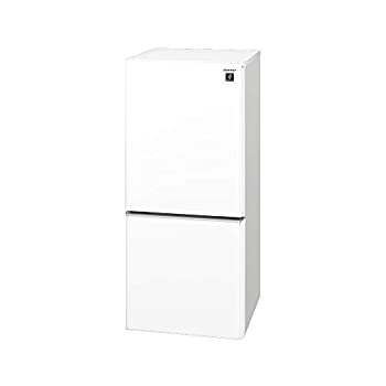 ~99 L（Personal） - 【中古】シャープ SHARP ガラスドア 冷蔵庫 (幅48.0cm) 137L プラズマクラスター 両開き 2ドア (つけかえどっちもドア) クリアホワイトSJ-GD14F-W