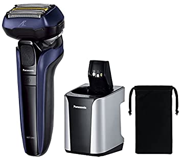 【中古】パナソニック ラムダッシュ リニア メンズシェーバー 5枚刃 青 ES-CLV7U-A