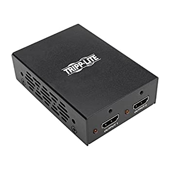  Tripp Lite 2-Port 4K 3D HDMI Splitter HDMI 2.0 HDCP 2.2 Ultra HD 4K x 2K Audio Video 3840 x 2160 @ 60 Hz TAA -