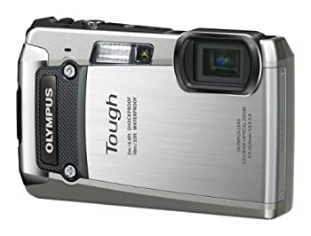 UNIDEN - 【中古】 OLYMPUS オリンパス デジタルカメラ TG-820 シルバー 10m防水 2m耐落下衝撃 -10℃耐低温 耐荷重100kg 1200万画素 裏面照射型CMOS 光学5倍ズーム DUAL IS