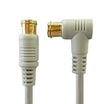 【中古】 地デジ・BS・CS放送対応 アンテナケーブル 1.5m S4CFB 4C同軸ケーブル L型プラグとストレートプラグ Z-015 バルク