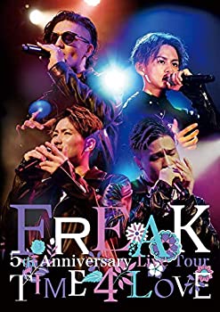 【中古】FREAK 5th Anniversary Live Tour TIME 4 LOVE(DVD)(スマプラ対応)当店取り扱いの中古品についてこちらの商品は中古品となっております。 付属品の有無については入荷の度異なり、商品タイトルに付属品についての記載がない場合もございますので、ご不明な場合はメッセージにてお問い合わせください。 買取時より付属していたものはお付けしておりますが、付属品や消耗品に保証はございません。中古品のため、使用に影響ない程度の使用感・経年劣化（傷、汚れなど）がある場合がございますのでご了承下さい。また、中古品の特性上ギフトには適しておりません。当店は専門店ではございませんので、製品に関する詳細や設定方法はメーカーへ直接お問い合わせいただきますようお願い致します。 画像はイメージ写真です。ビデオデッキ、各プレーヤーなど在庫品によってリモコンが付属してない場合がございます。限定版の付属品、ダウンロードコードなどの付属品は無しとお考え下さい。中古品の場合、基本的に説明書・外箱・ドライバーインストール用のCD-ROMはついておりませんので、ご了承の上お買求め下さい。当店での中古表記のトレーディングカードはプレイ用でございます。中古買取り品の為、細かなキズ・白欠け・多少の使用感がございますのでご了承下さいませ。ご返品について当店販売の中古品につきまして、初期不良に限り商品到着から7日間はご返品を受付けておりますので 到着後、なるべく早く動作確認や商品確認をお願い致します。1週間を超えてのご連絡のあったものは、ご返品不可となりますのでご了承下さい。中古品につきましては商品の特性上、お客様都合のご返品は原則としてお受けしておりません。ご注文からお届けまでご注文は24時間受け付けております。当店販売の中古品のお届けは国内倉庫からの発送の場合は3営業日〜10営業日前後とお考え下さい。 海外倉庫からの発送の場合は、一旦国内委託倉庫へ国際便にて配送の後にお客様へお送り致しますので、お届けまで3週間から1カ月ほどお時間を頂戴致します。※併売品の為、在庫切れの場合はご連絡させて頂きます。※離島、北海道、九州、沖縄は遅れる場合がございます。予めご了承下さい。※ご注文後、当店より確認のメールをする場合がございます。ご返信が無い場合キャンセルとなりますので予めご了承くださいませ。