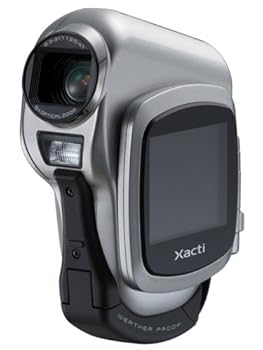  DVD - 【中古】SANYO デジタルムービーカメラ Xacti DMX-CA6 シルバー (生活防水)