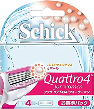 (中古品)シック Schick クアトロ4フォーウーマン 替刃(4コ入) 女性用 カミソリ【メーカー名】シック・ジャパン【メーカー型番】【ブランド名】クアトロ4フォーウーマン【商品説明】シック Schick クアトロ4フォーウーマン 替刃(4コ入) 女性用 カミソリ商品サイズ (幅×奥行×高さ) :96mm×17mm×112mm原産国:ドイツ内容量:4個当店では初期不良に限り、商品到着から7日間は返品を 受付けております。品切れの場合は2週間程度でお届け致します。ご注文からお届けまで1、ご注文⇒24時間受け付けております。2、注文確認⇒当店から注文確認メールを送信します。3、在庫確認⇒中古品は受注後に、再メンテナンス、梱包しますので　お届けまで3日〜10日程度とお考え下さい。4、入金確認⇒前払い決済をご選択の場合、ご入金確認後、配送手配を致します。5、出荷⇒配送準備が整い次第、出荷致します。配送業者、追跡番号等の詳細をメール送信致します。6、到着⇒出荷後、1〜3日後に商品が到着します。当店はリサイクル専門店につき一般のお客様から買取しました中古扱い品です。ご来店ありがとうございます。