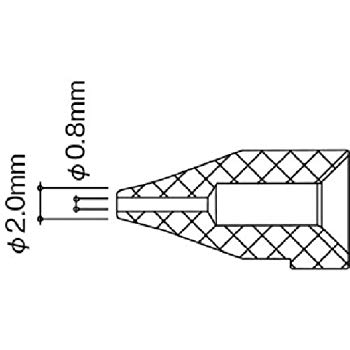 【中古】白光 ノズル/0.8MM S型 N50B-01 はんだ除去器 z2zed1b