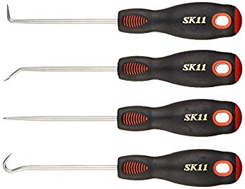 (中古品)SK11 ピック&フックセット 4本組 PFS-1【メーカー名】SK11(エスケー11)【メーカー型番】PFS-1【ブランド名】SK11(エスケー11)【商品説明】SK11 ピック&フックセット 4本組 PFS-1商品サイズ（約）：縦145×横20×奥20mm 。重量（約）：100g。材質：軸/ステンレス420H 柄/TPR+PP樹脂。セット内容：ストレート型、アングル型、ライトアングル型、フック型。当店では初期不良に限り、商品到着から7日間は返品を 受付けております。品切れの場合は2週間程度でお届け致します。ご注文からお届けまで1、ご注文⇒24時間受け付けております。2、注文確認⇒当店から注文確認メールを送信します。3、在庫確認⇒中古品は受注後に、再メンテナンス、梱包しますので　お届けまで3日〜10日程度とお考え下さい。4、入金確認⇒前払い決済をご選択の場合、ご入金確認後、配送手配を致します。5、出荷⇒配送準備が整い次第、出荷致します。配送業者、追跡番号等の詳細をメール送信致します。6、到着⇒出荷後、1〜3日後に商品が到着します。当店はリサイクル専門店につき一般のお客様から買取しました中古扱い品です。ご来店ありがとうございます。
