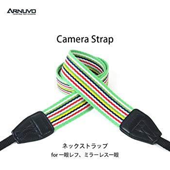 【中古】【非常に良い】アルヌボ（ARNUVO）(AR-0076) カメラ用ストラップ　グリー...