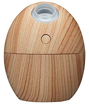 【中古】グリーンハウス 卓上 USB 超音波式 加湿器 たまご形 ナチュラルウッド GH-...