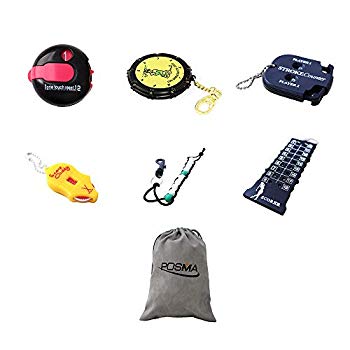 Posma SC060A ゴルフスコアカウンターセット 6種類あり Posmaフランネルバッグ Set of 6 Score Caddy Stroke Counter Collection include One-To mxn26g8
