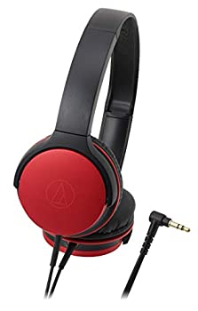 audio-technica SoundReality ポータブルオンイヤーヘッドホン メタリックレッド ATH-AR1 RD