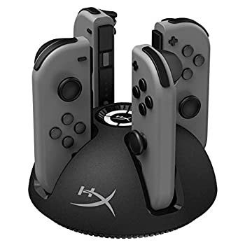 HyperX ChargePlay Quad Nintendo Switch Joy-Conコントローラー充電器 2年保証 HX-CPQD-U ( 4P5M7AA )