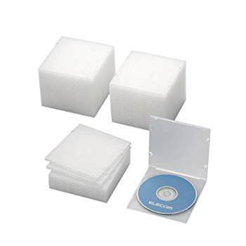 【中古】【非常に良い】エレコム CD/DVDスリムPPケース/1枚収納/50パック/クリア 9jupf8b