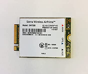 Sierra Wireless AirPrime EM7330 M.2 4G, LTE, 3G, GSM, HSPA+ WCDMA対応 WWAN ワイヤレスWANモジュール (技適あり、DOCOMO MVNO sim専用)