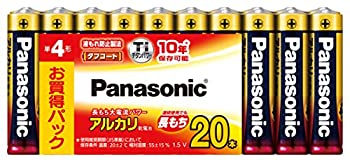【中古】【非常に良い】パナソニック アルカリ乾電池 単4形20本パック LR03XJ/20SW