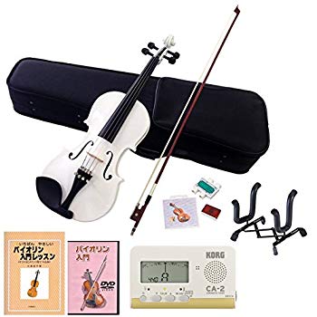 【中古】Hallstatt バイオリン 教則本&DVD付き10点セット V-12/WH ホワイト w17b8b5