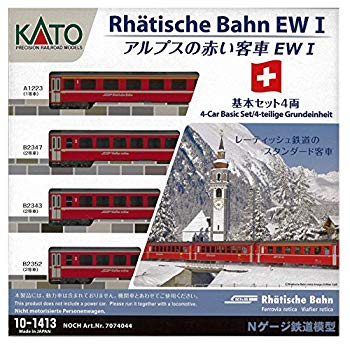 (中古品)KATO Nゲージ アルプスの赤い客車 Ew I 4両基本セット 10-1413 鉄道模型 客車【メーカー名】カトー(KATO)【メーカー型番】10-1413【ブランド名】カトー(KATO)【商品説明】KATO Nゲージ アルプスの赤い客車 Ew I 4両基本セット 10-1413 鉄道模型 客車レーティッシュ鉄道の世界を楽しむ上では欠かせない製品です。既製品のレーティッシュ鉄道のシリーズと合わせてバラエティに富んだ様々な編成を再現できます。3101 アルプスの機関車Ge4/4-III アルブラ線100周年ラッピング 」と合わせて運転をお楽しみいただけます。(C)Rhatische Bahn当店では初期不良に限り、商品到着から7日間は返品を 受付けております。品切れの場合は2週間程度でお届け致します。ご注文からお届けまで1、ご注文⇒24時間受け付けております。2、注文確認⇒当店から注文確認メールを送信します。3、在庫確認⇒中古品は受注後に、再メンテナンス、梱包しますので　お届けまで3日〜10日程度とお考え下さい。4、入金確認⇒前払い決済をご選択の場合、ご入金確認後、配送手配を致します。5、出荷⇒配送準備が整い次第、出荷致します。配送業者、追跡番号等の詳細をメール送信致します。6、到着⇒出荷後、1〜3日後に商品が到着します。当店はリサイクル専門店につき一般のお客様から買取しました中古扱い品です。ご来店ありがとうございます。