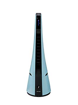 【中古】SHARP プラズマクラスター搭載 スリムイオンファン ブルー系 PF-HTC1-A qqffhab