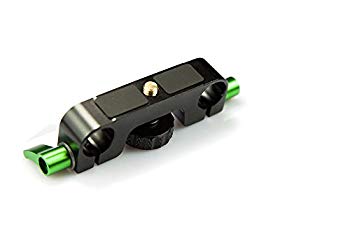 Lanparte drc-02ダブルロッドクランプwith 1?/ 4インチねじ(ブラック) qqffhab