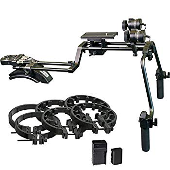 Vidpro mr-500電動フォーカスとズーム肩のリグデジタルSLRカメラ w17b8b5