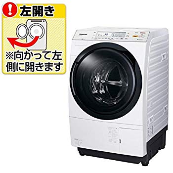 【中古】パナソニック 10.0kg ドラム式洗濯乾燥機【左開き】クリスタルホワイトPan...