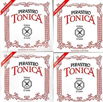 【中古】バイオリン弦 PIRASTRO TONICA トニカ 4/4サイズ 4弦セット(E線: ボール#3127シルバリー) dwos6rj