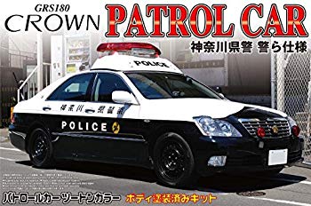 【中古】青島文化教材社 1/24 塗装済パトカーシリーズ No.10 トヨタ 18 クラウン ...
