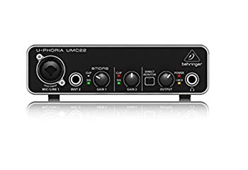 (中古品)BEHRINGER U-PHORIA UMC22【メーカー名】BEHRINGER【メーカー型番】UMC22【ブランド名】BEHRINGER【商品説明】BEHRINGER U-PHORIA UMC22マイクとインストゥルメント用プリアンプ搭載。2IN 2OUT USB オーディオインターフェイス48 kHzAvid Pro Tools *、Ableton Live *、Steinberg Cubase * などを含む人気のレコーディングソフトウェアと互換性があります超低レイテンシーの2入力2出力 録音/再生。Mac OS XとWindows XP以上に対応Midasが設計した+48Vファンタム電源付きマイクプリアンプ当店では初期不良に限り、商品到着から7日間は返品を 受付けております。品切れの場合は2週間程度でお届け致します。ご注文からお届けまで1、ご注文⇒24時間受け付けております。2、注文確認⇒当店から注文確認メールを送信します。3、在庫確認⇒中古品は受注後に、再メンテナンス、梱包しますので　お届けまで3日〜10日程度とお考え下さい。4、入金確認⇒前払い決済をご選択の場合、ご入金確認後、配送手配を致します。5、出荷⇒配送準備が整い次第、出荷致します。配送業者、追跡番号等の詳細をメール送信致します。6、到着⇒出荷後、1〜3日後に商品が到着します。当店はリサイクル専門店につき一般のお客様から買取しました中古扱い品です。ご来店ありがとうございます。