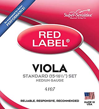 ビオラ弦 Red Label 4弦セット Super-Sensitive スーパーセンシティブ社製 cm3dmju