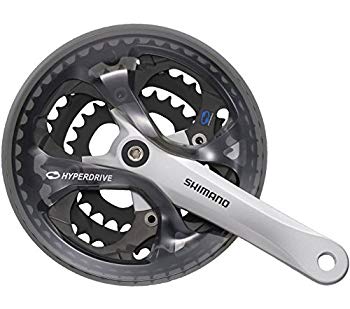 【中古】【非常に良い】SHIMANO(シマノ) FC-M361 42X32X22T 8/7S チェーンガード付 チェーンケース対応 170mm ブラック EFCM361C222CL tf8su2k
